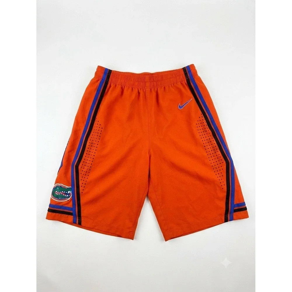 Nike Florida Gators Dri-FIT Athletic Shorts Orange Blue College Basketball SZ M